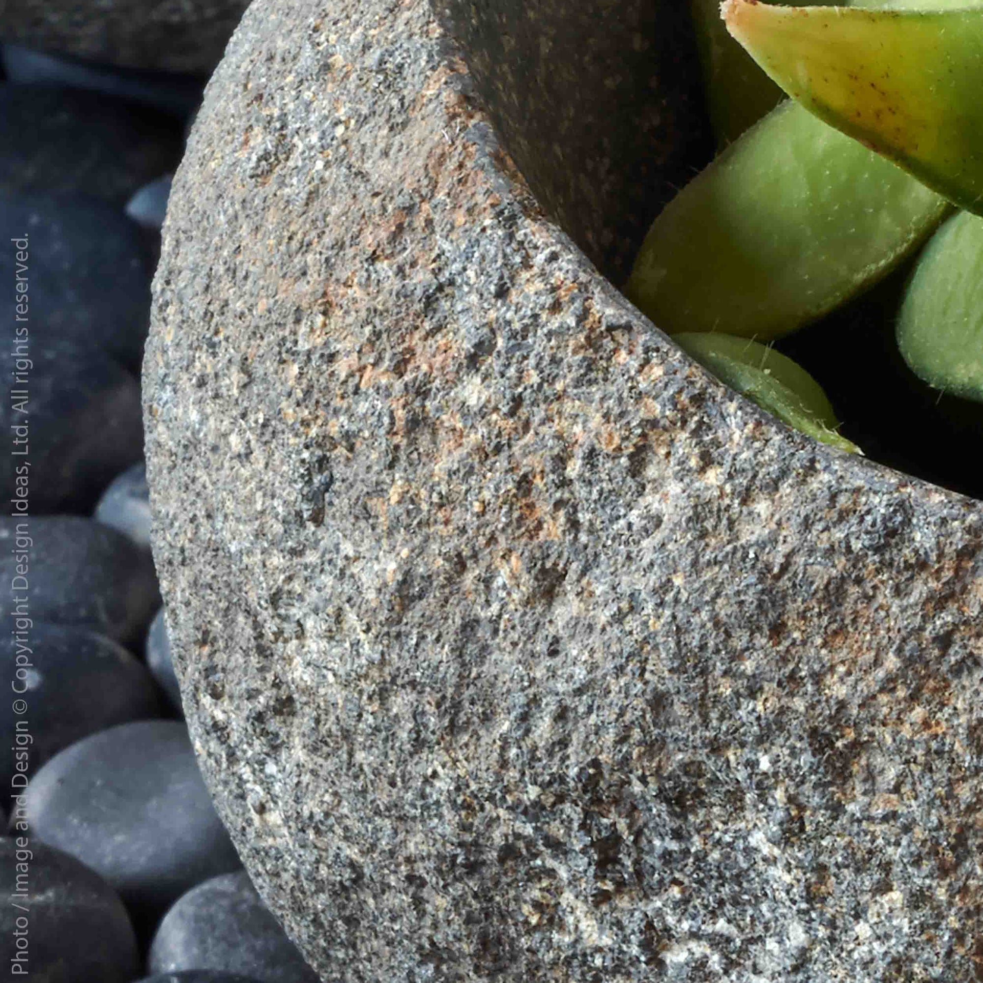 Stoneshard™ Carved Riverstone Bowl (7.9 in x 8.7 in)
