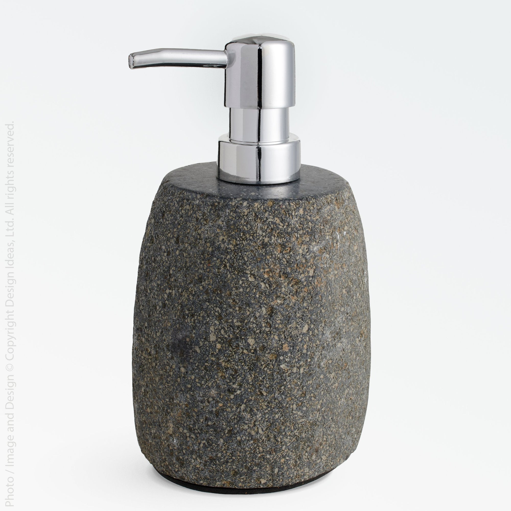 Stoneshard™ soap pump - Black | Image 1 | Premium Soap from the Stoneshard collection | made with Riverstone for long lasting use | texxture