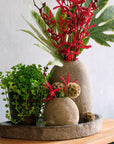 Stoneshard™ Carved Riverstone Vase (2.4x2.8x2.9in) - Black | Image 5 | Premium Vase from the Stoneshard collection | made with Riverstone for long lasting use | texxture