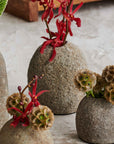 Stoneshard™ Carved Riverstone Vase (3.1x4.3x4.7in)
