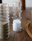 Livenza Borosilicate Glass Salt & Pepper Shakers Black Color | Image 3 | From the Livenza Collection | Exquisitely made with natural borosilicate glass for long lasting use | Available in gray color | texxture home