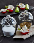 Nutty Borosilicate Glass Salt & Pepper Shakers Silver Color | Image 2 | | Expertly created with natural borosilicate glass for long lasting use | Available in gray color | texxture home