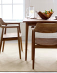 Oslo Teak Dining Table | Image 2 | From the Oslo Collection | Skillfully made with natural teak for long lasting use | This table is sustainably sourced | Available in natural color | texxture home