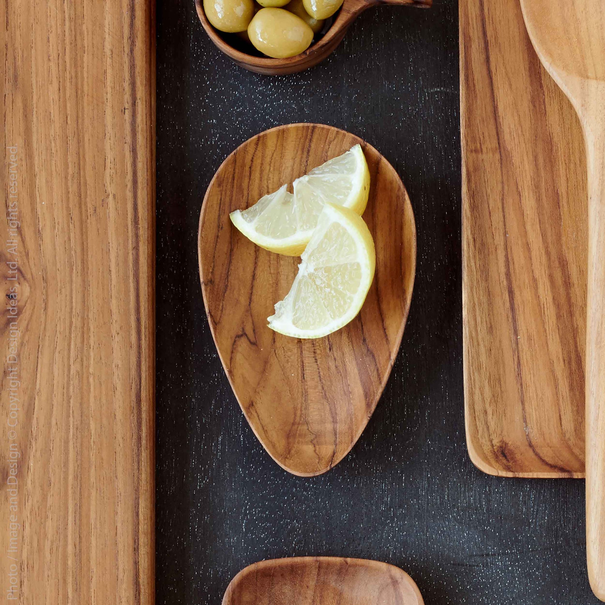 Chiku™ Teak Teardrop Bowl