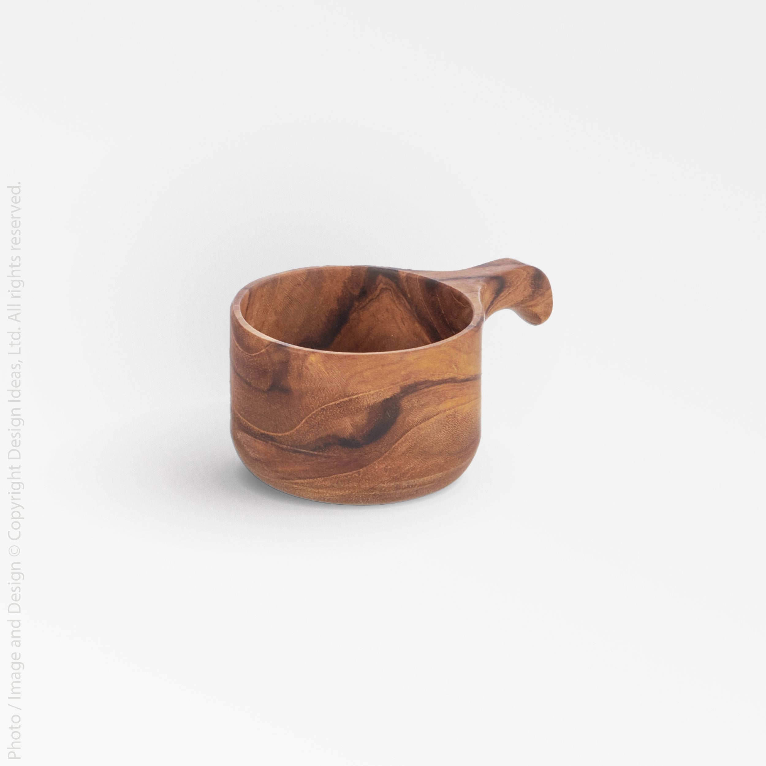 Chiku Teak Cup - Natural Color | Image 1 | From the Chiku Collection | Skillfully made with natural teak for long lasting use | This cup is sustainably sourced | Available in natural color | texxture home