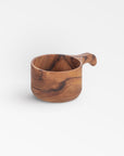 Chiku Teak Cup - Natural Color | Image 1 | From the Chiku Collection | Skillfully made with natural teak for long lasting use | This cup is sustainably sourced | Available in natural color | texxture home
