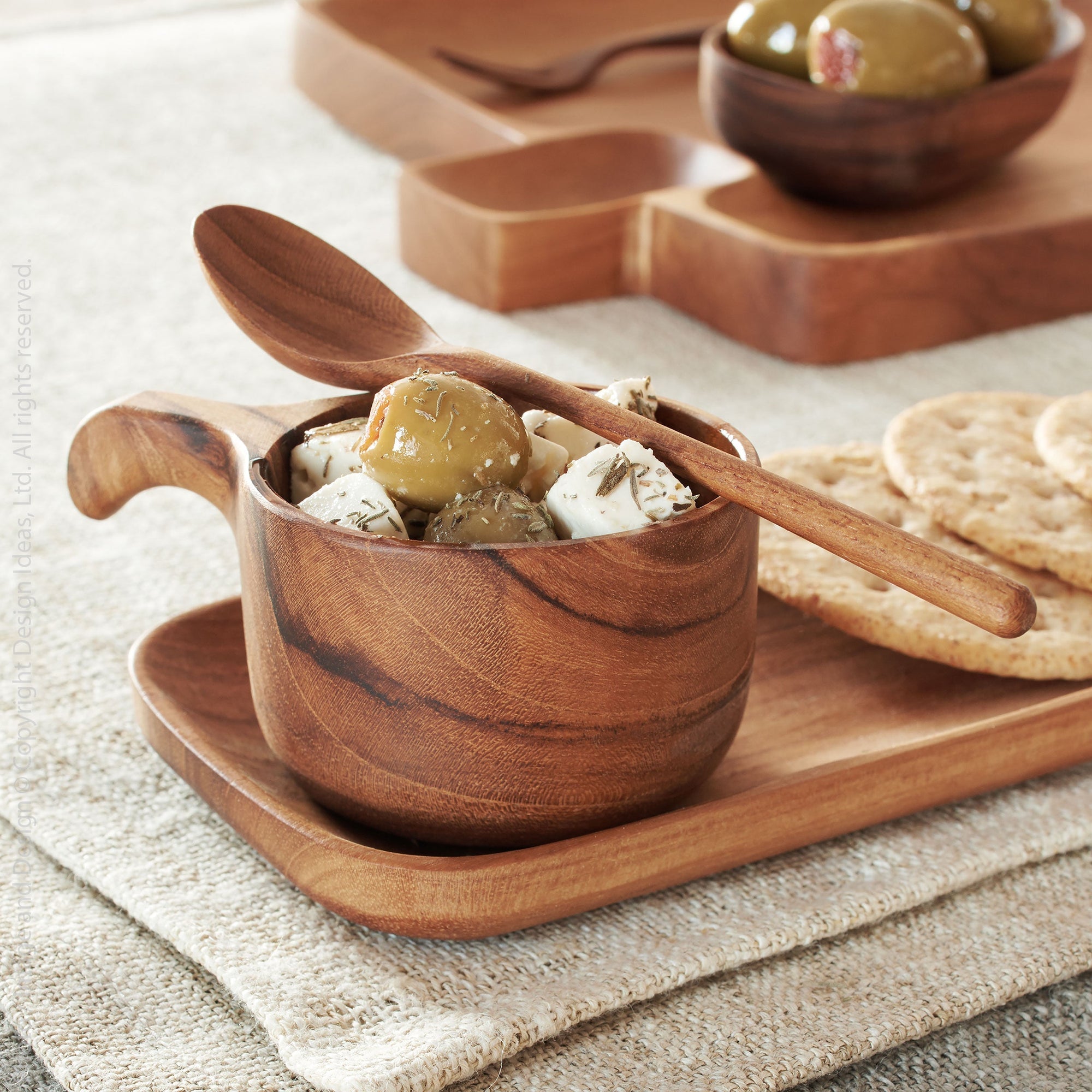 Chiku Teak Spoon   | Image 2 | From the Chiku Collection | Skillfully made with natural teak for long lasting use | These utensils are sustainably sourced | Available in natural color | texxture home