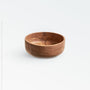 Chiku Teak Bowl (5.5 Inch Dia) - Black Color | Image 1 | From the Chiku Collection | Skillfully crafted with natural teak for long lasting use | This bowl is sustainably sourced | Available in natural color | texxture home