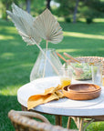 Chiku™ bowl (8.3" dia) - Natural | Image 3 | Premium Bowl from the Chiku collection | made with Teak wood for long lasting use | sustainably sourced with recycled materials | texxture