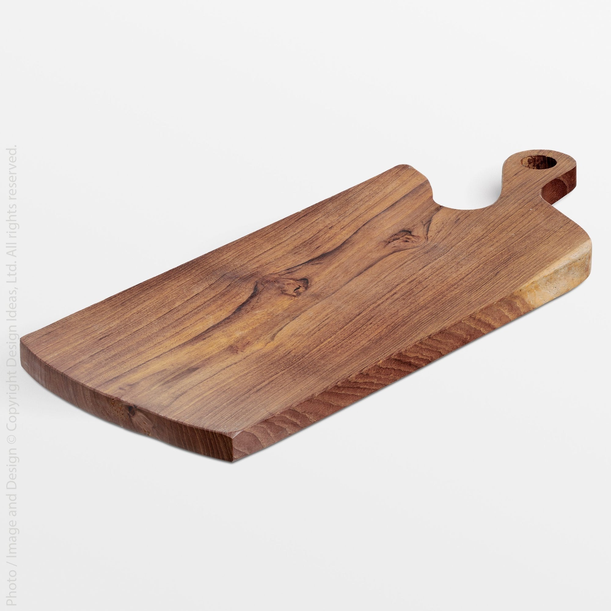 Chiku™ platter (15.75x6.3x.6in) - Natural | Image 1 | Premium Platter from the Chiku collection | made with Teak for long lasting use | sustainably sourced with recycled materials | texxture