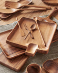 Chiku Teak Spoon Black Color | Image 4 | From the Chiku Collection | Skillfully made with natural teak for long lasting use | These utensils are sustainably sourced | Available in natural color | texxture home