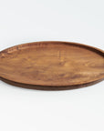 Chiku Teak Tray (Large) - Black Color | Image 1 | From the Chiku Collection | Skillfully handmade with natural teak for long lasting use | This tray is sustainably sourced | Available in natural color | texxture home