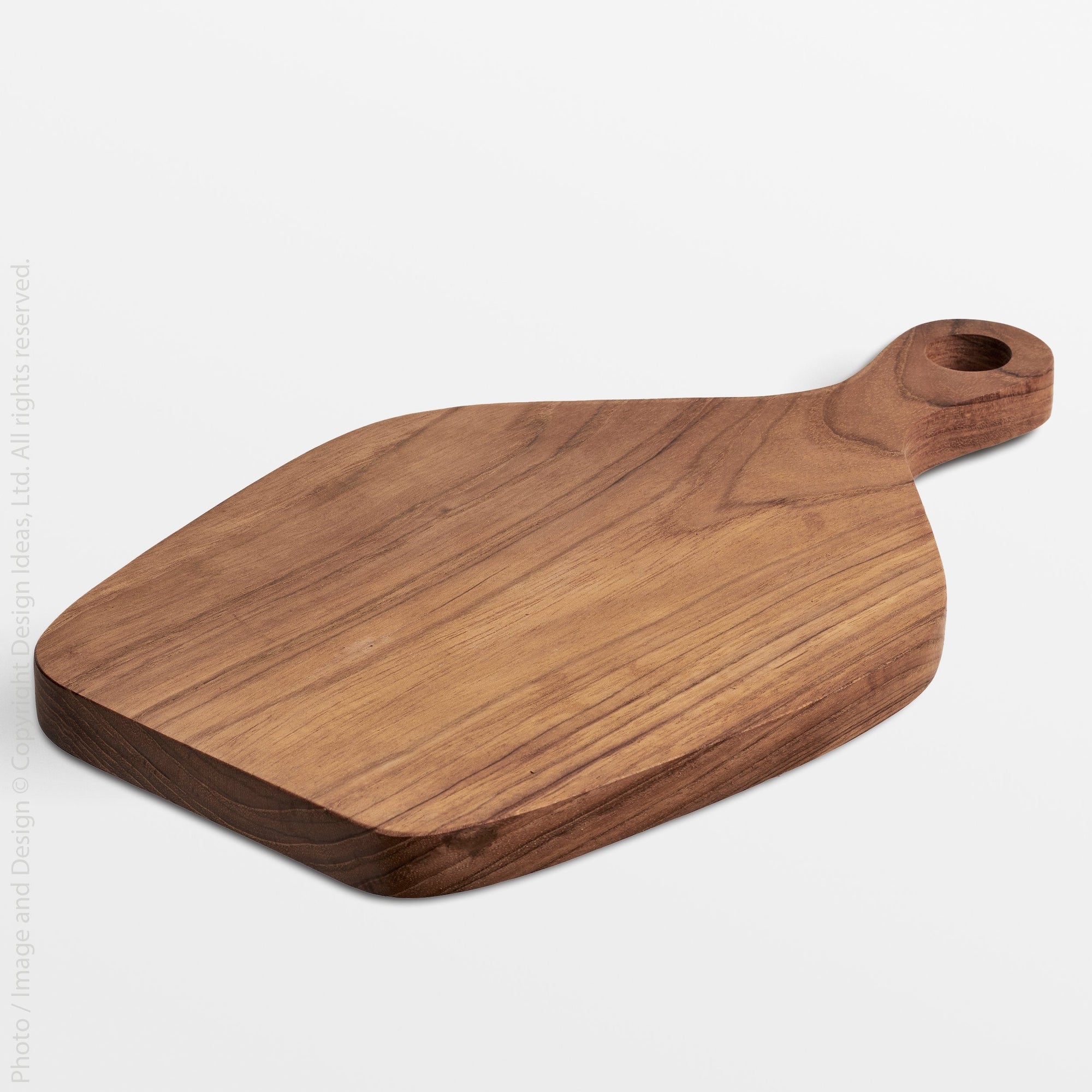 Chiku Teak Platter (Small) - Black Color | Image 1 | From the Chiku Collection | Masterfully made with natural teak for long lasting use | This platter is sustainably sourced | Available in natural color | texxture home