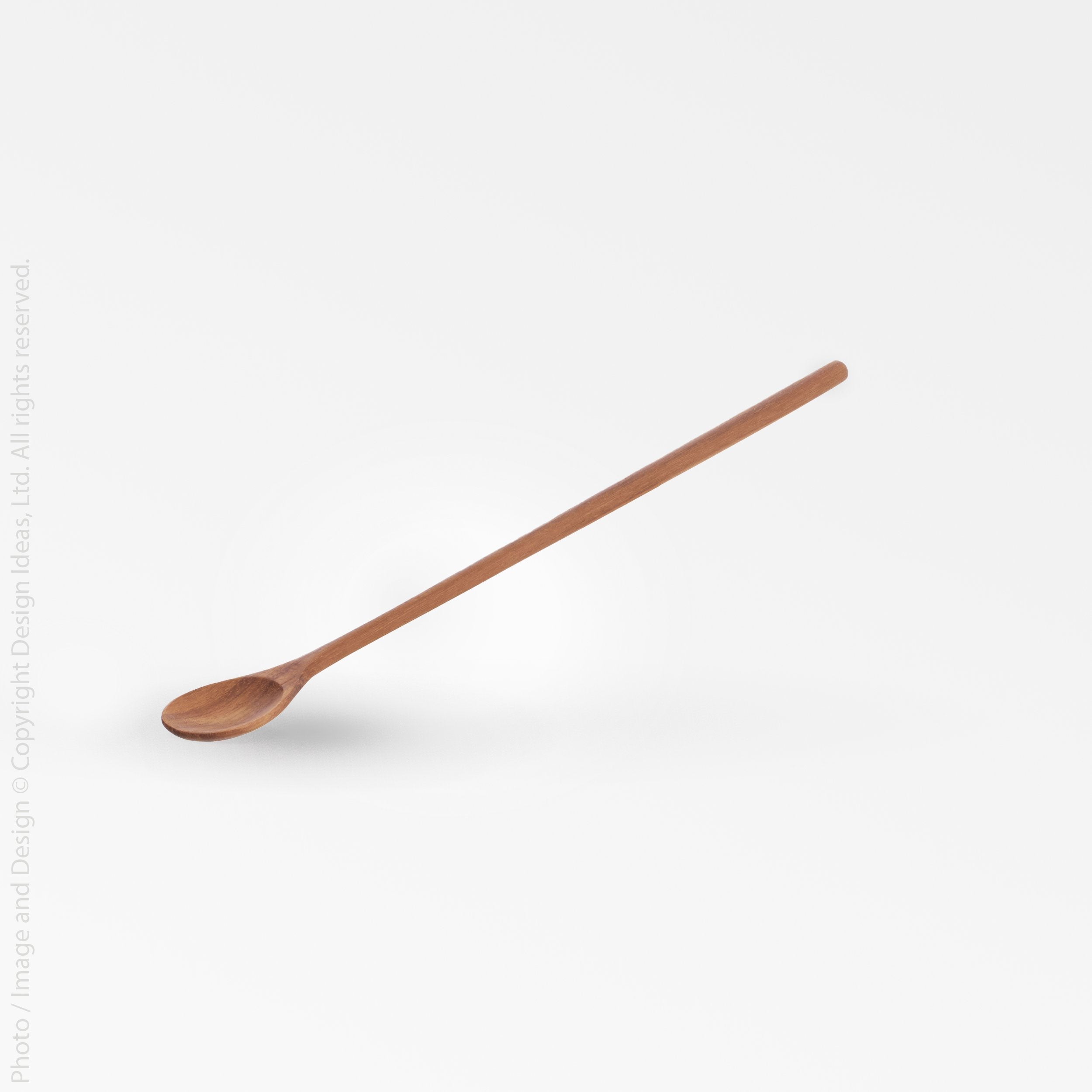 Chiku Teak Spoon - Black Color | Image 1 | From the Chiku Collection | Expertly handmade with natural teak for long lasting use | These utensils are sustainably sourced | Available in natural color | texxture home