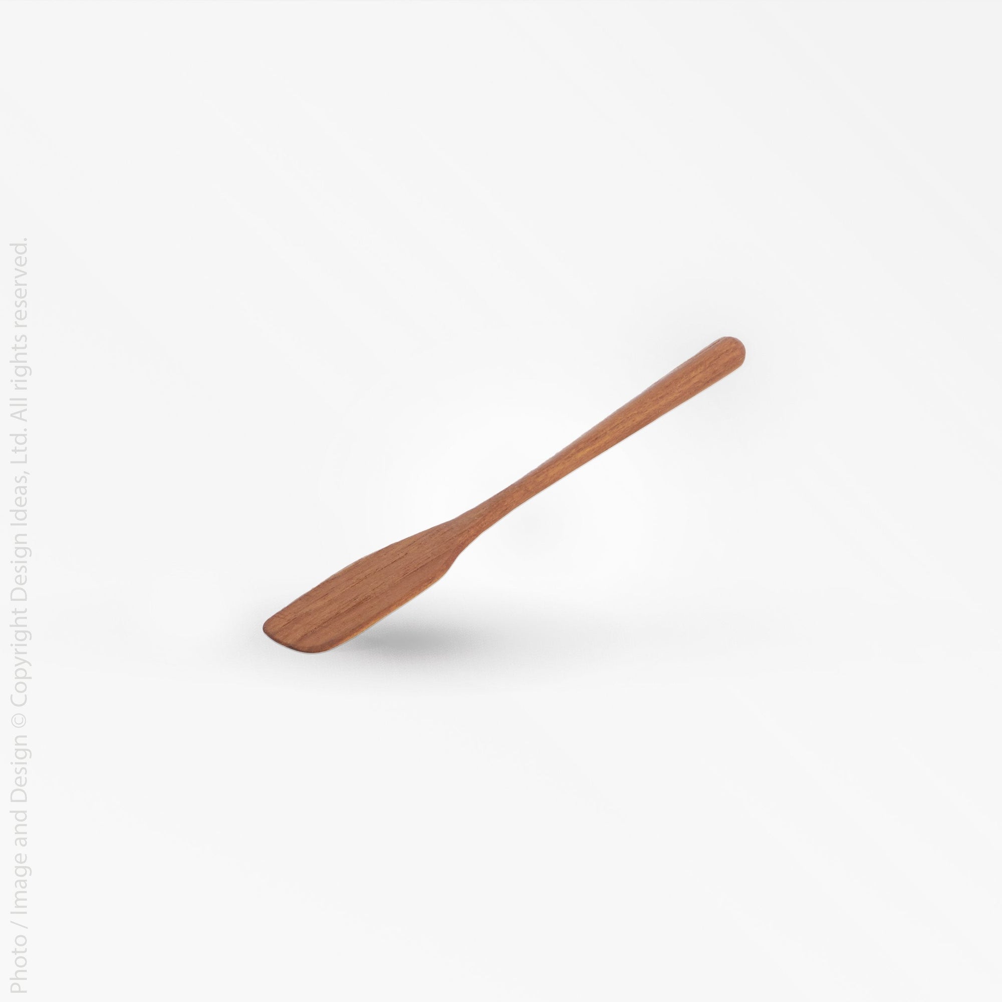 Chiku Teak Spreader - Black Color | Image 1 | From the Chiku Collection | Expertly handmade with natural teak for long lasting use | These utensils are sustainably sourced | Available in natural color | texxture home