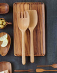 Chiku™ Teak Salad Servers