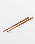 Chiku Teak Chopsticks - Black Color | Image 1 | From the Chiku Collection | Masterfully assembled with natural teak for long lasting use | These utensils are sustainably sourced | Available in natural color | texxture home