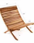 Barcelona™ teak beach chair