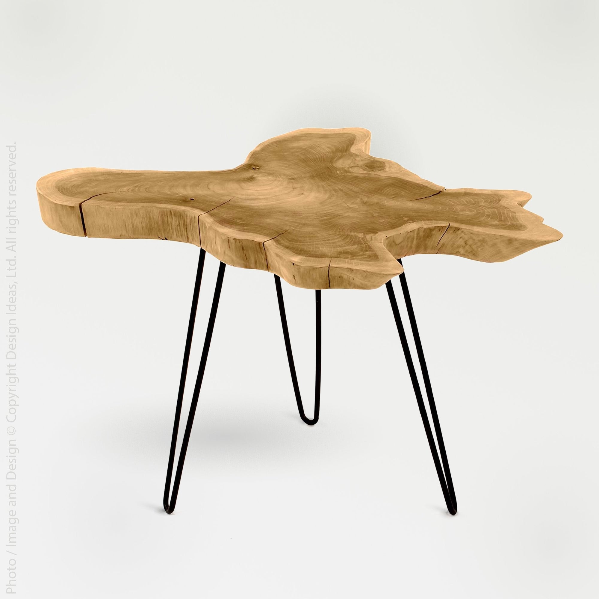 Takara Teak Side Table - Black Color | Image 1 | From the Takara Collection | Elegantly constructed with natural teak for long lasting use | This table is sustainably sourced | Available in natural color | texxture home