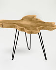 Takara Teak Side Table - Black Color | Image 1 | From the Takara Collection | Elegantly constructed with natural teak for long lasting use | This table is sustainably sourced | Available in natural color | texxture home