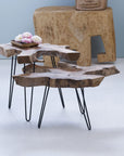 Takara Teak Side Table Black Color | Image 6 | From the Takara Collection | Elegantly constructed with natural teak for long lasting use | This table is sustainably sourced | Available in natural color | texxture home