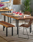 Takara™ Teak Live Edge Dining Bench