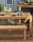 Takara™ Teak Dining Table | Image 1 | From the Takara Collection | Masterfully assembled with natural teak for long lasting use | Available in gray color | texxture home