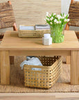 Takara™ Teak Square Coffee Table | Image 2 | From the Takara Collection | Elegantly assembled with natural teak for long lasting use | Available in natural color | texxture home