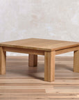 Takara™ Teak Square Coffee Table | Image 3 | From the Takara Collection | Elegantly assembled with natural teak for long lasting use | Available in natural color | texxture home