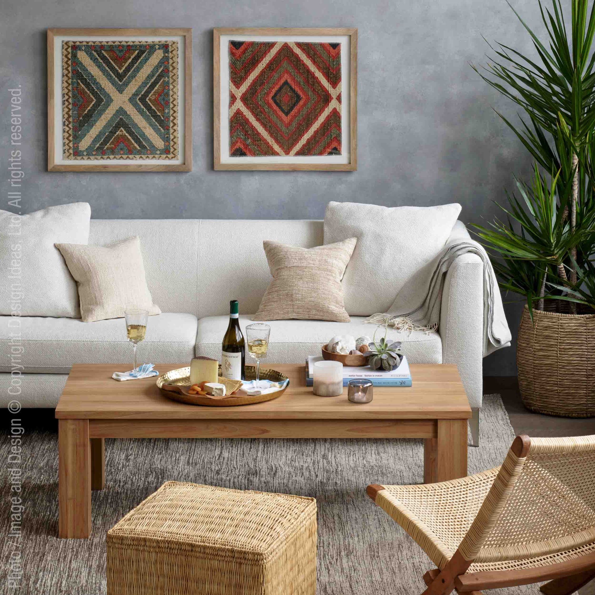 Takara™ Teak Rectanglar Coffee Table | Image 1 | From the Takara Collection | Elegantly made with natural teak for long lasting use | Available in natural color | texxture home