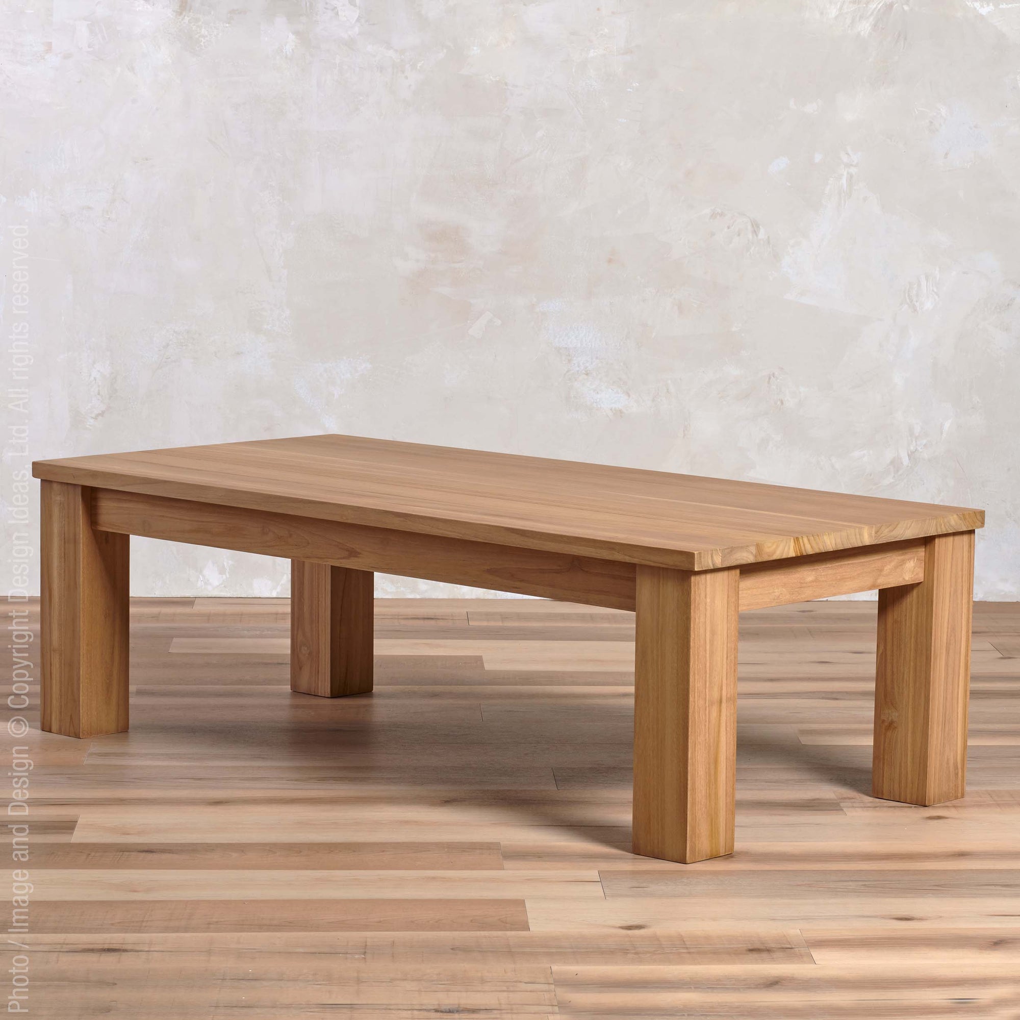 Takara™ Teak Rectanglar Coffee Table | Image 3 | From the Takara Collection | Elegantly made with natural teak for long lasting use | Available in natural color | texxture home