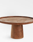 Chiku Teak Riser (11.6 Inch Dia) - Black Color | Image 1 | From the Chiku Collection | Exquisitely crafted with solid teak for long lasting use | This riser is sustainably sourced | Available in natural color | texxture home
