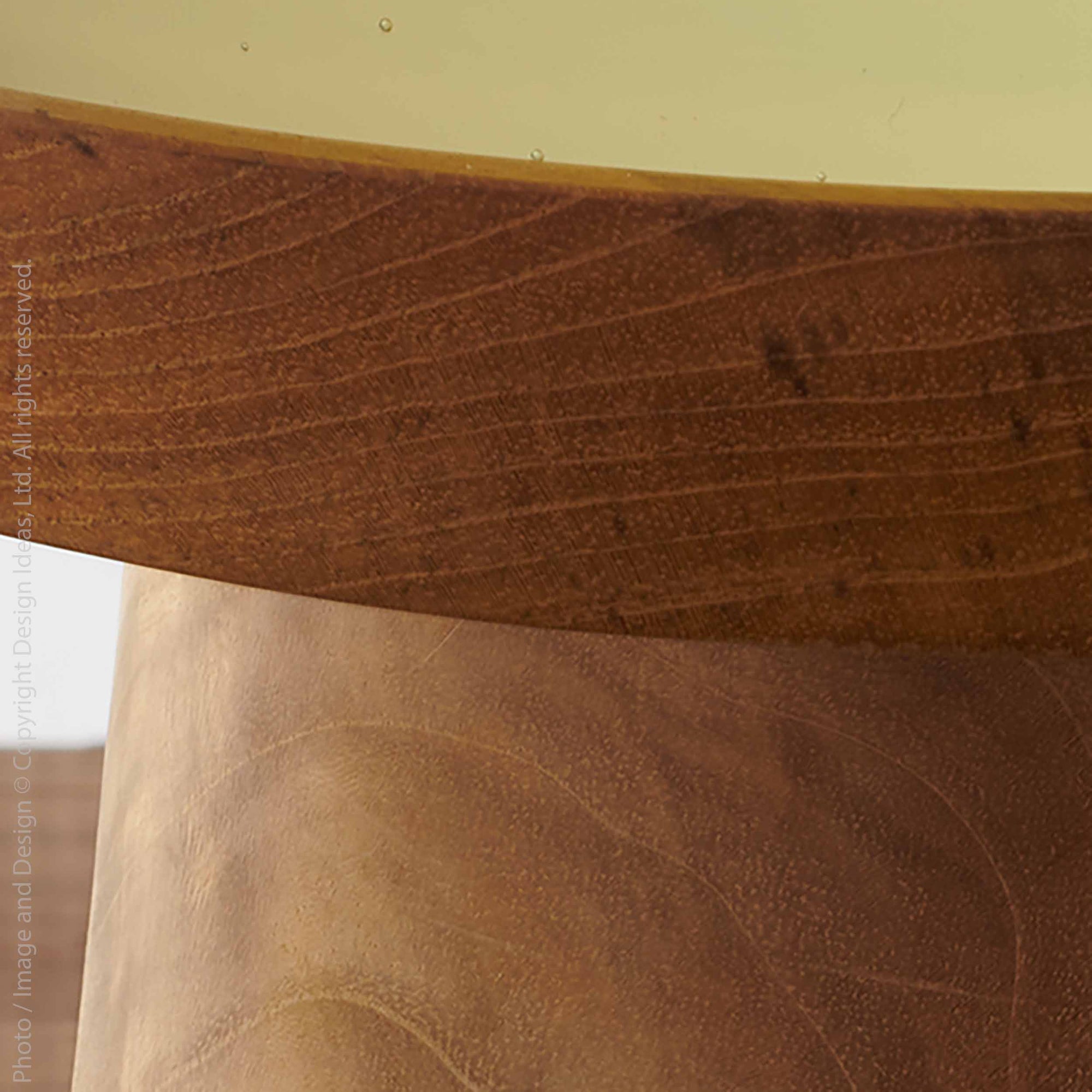 Chiku™ Carved Teak Wood Riser (8.6 in. dia)