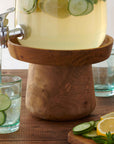 Chiku™ Carved Teak Wood Riser (8.6 in. dia)