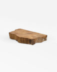 Takara Teak Live Edge Shelf (Small) - Black Color | Image 1 | From the Takara Collection | Expertly assembled with natural teak for long lasting use | This shelf is sustainably sourced | Available in natural color | texxture home