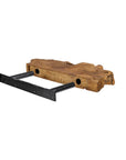 Takara Teak Live Edge Shelf (Medium) Natural Color | Image 4 | From the Takara Collection | Elegantly assembled with natural teak for long lasting use | This shelf is sustainably sourced | Available in natural color | texxture home