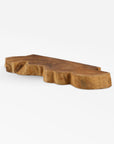 Takara Teak Live Edge Shelf (Large) - Black Color | Image 1 | From the Takara Collection | Exquisitely constructed with natural teak for long lasting use | This shelf is sustainably sourced | Available in natural color | texxture home