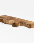 Takara Teak Live Edge Shelf (X-Large) - Black Color | Image 1 | From the Takara Collection | Skillfully assembled with natural teak for long lasting use | This shelf is sustainably sourced | Available in natural color | texxture home