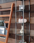 Takara Teak Ladder Black Color | Image 3 | From the Takara Collection | Masterfully handmade with natural teak for long lasting use | This ladder is sustainably sourced | Available in natural color | texxture home
