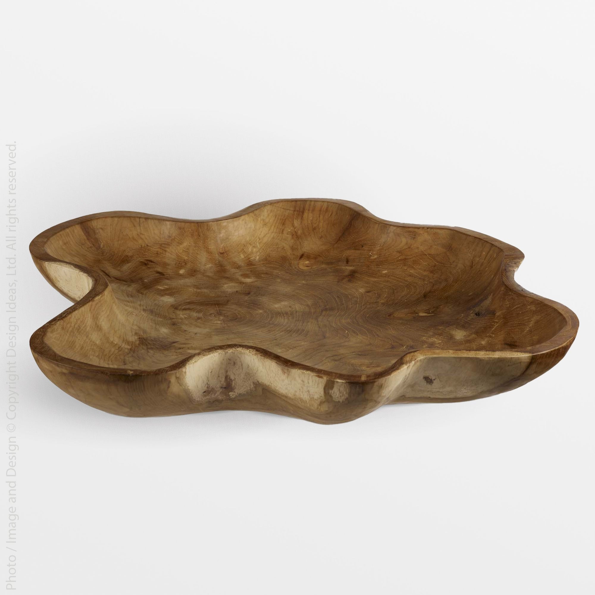 Takara Teak Root Display Bowl - Natural Color | Image 1 | From the Takara Collection | Skillfully made with natural teak root for long lasting use | This bowl is sustainably sourced | Available in natural color | texxture home