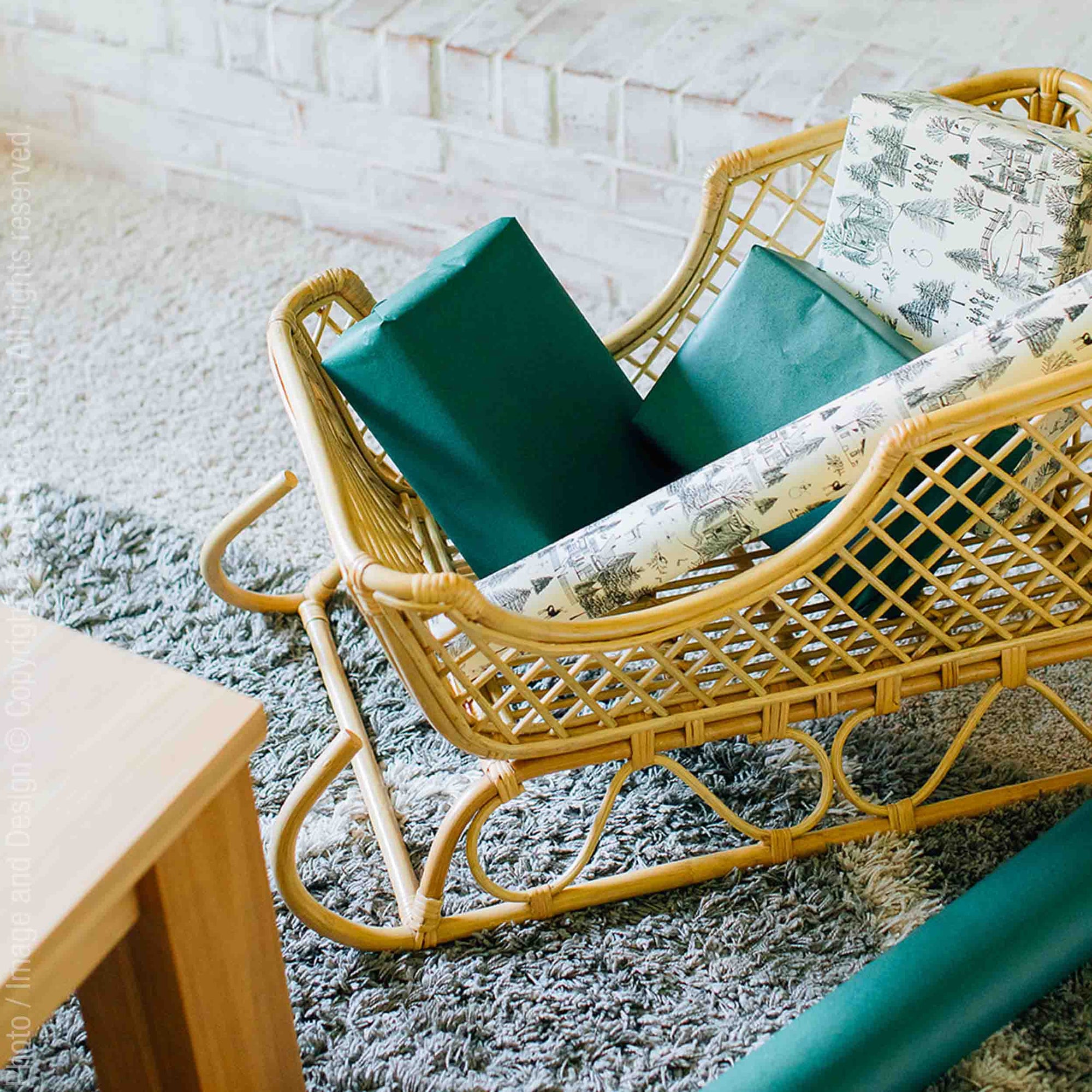 Shelburne™ Woven Rattan Sleigh
