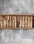 Tavu™ Hand Carved Recycled Wood Shadow Box (26 x 10 x 3in )