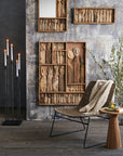 Tavu™ mirror - Natural | Image 2 | Premium Mirror from the Tavu collection | made with Recycled wood for long lasting use | sustainably sourced with recycled materials | texxture