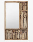 Tavu™ mirror - Natural | Image 1 | Premium Mirror from the Tavu collection | made with Recycled wood for long lasting use | sustainably sourced with recycled materials | texxture