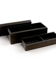 Bagan Bamboo Pen Box white color | Image 3 | From the Bagan Collection | Expertly constructed with natural bamboo for long lasting use | Available in black color | texxture home