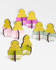 Springchick decorations (set of 8) - Assorted Colors | Image 1 | Premium Decorative from the Easterly collection | made with Wood for long lasting use | texxture