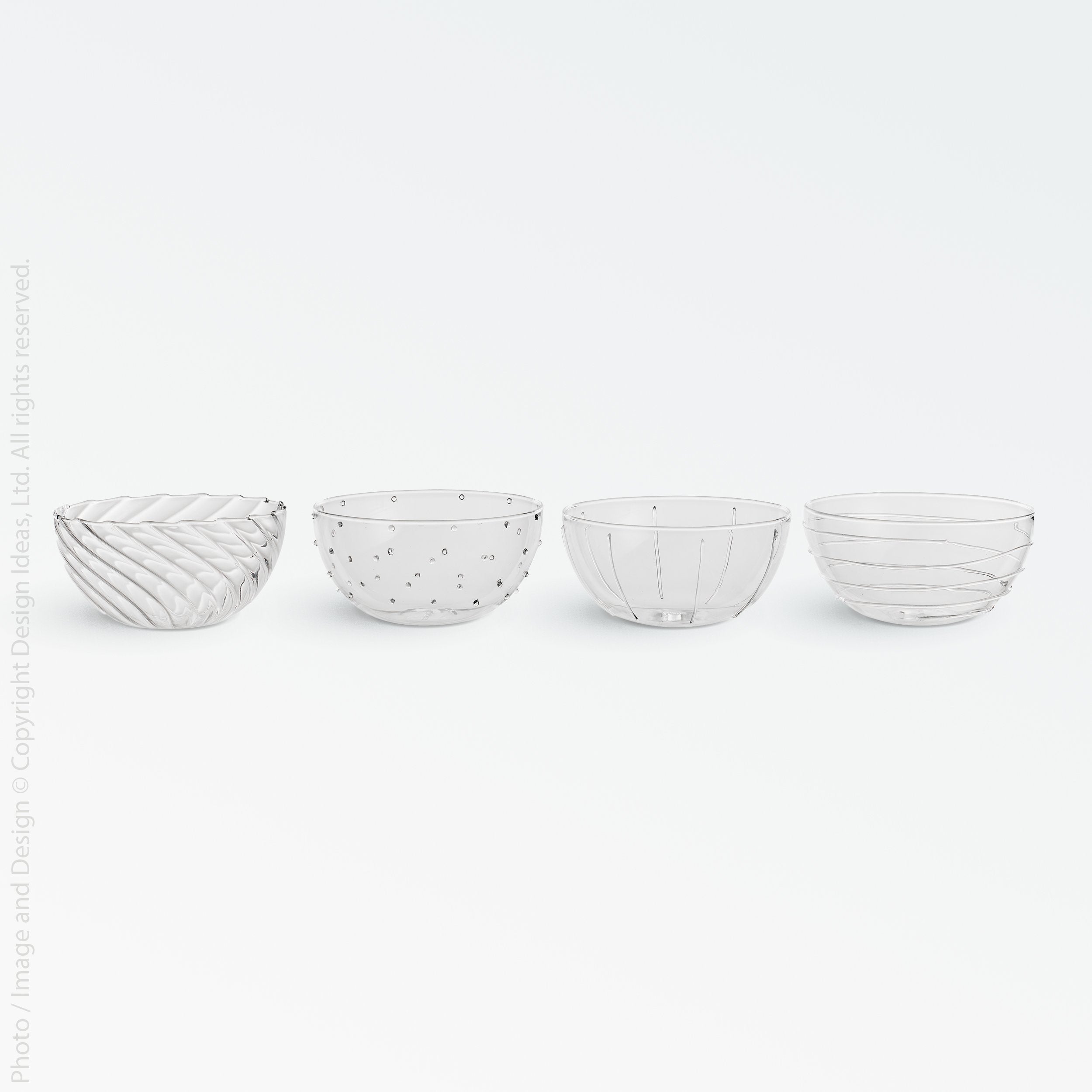 Livenza™ bowls (set of 4) - Clear | Image 1 | Premium Bowl from the Livenza collection | made with Borosilicate Glass for long lasting use | texxture
