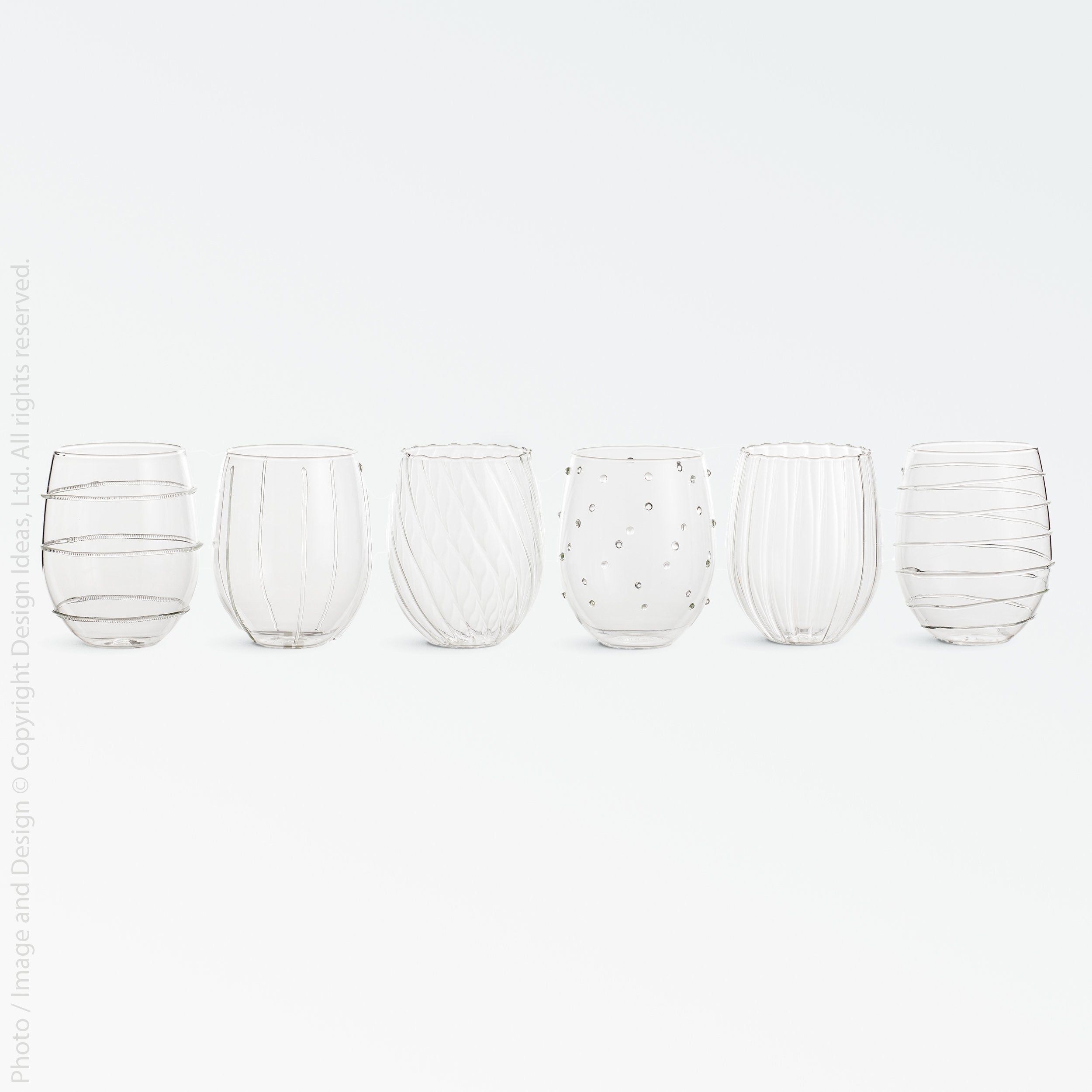 Livenza™ stemless wine glass (set of 6) - Clear | Image 1 | Premium Glass from the Livenza collection | made with Borosilicate Glass for long lasting use | texxture