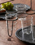 Livenza™ drink caddy - Black | Image 2 | Premium Drink Holder from the Livenza collection | made with Iron, Rattan for long lasting use | texxture
