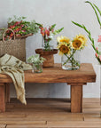 Chiku™ riser (8.6 dia) - Natural | Image 3 | Premium Riser from the Chiku collection | made with Teak wood for long lasting use | sustainably sourced with recycled materials | texxture
